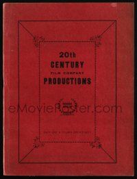 3t235 20TH CENTURY 1926-27 campaign book '26 great full-color & 2-color art for upcoming movies!