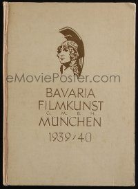 3t251 BAVARIA FILMKUNST 1939-40 German hardcover campaign book '39 ads for upcoming Nazi movies!