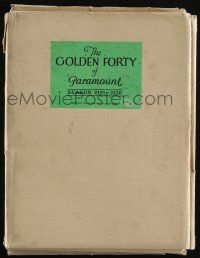 3t241 PARAMOUNT 1925-26 campaign book '25 incredible deluxe portfolio with 112 color pages!