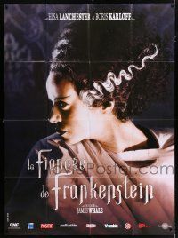 3t437 BRIDE OF FRANKENSTEIN French 1p R08 best close up of Elsa Lanchester in the title role!