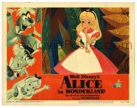 3t339 ALICE IN WONDERLAND LC #7 '51 Disney cartoon classic, best close up of Alice!