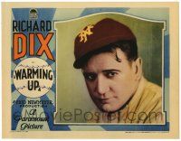 3t355 WARMING UP LC '28 great close portrait of New York baseball player Richard Dix!