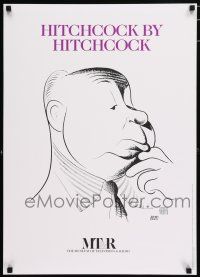 3t020 HITCHCOCK BY HITCHCOCK signed 20x28 museum exhibition '95 wonderful art by Al Hirschfeld!
