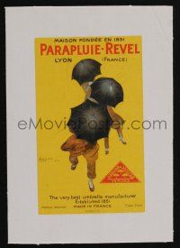 3t406 PARAPLUIE-REVEL linen 5x7 French advertising poster '22 great Leonetto Cappiello art!