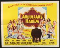 3w019 ABDULLAH'S HAREM 1/2sh '56 English sex in Egypt, art of 13 super sexy harem girls by Barton!