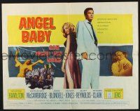 3w040 ANGEL BABY 1/2sh '61 full-length George Hamilton standing with sexiest Salome Jens!