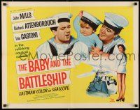 3w057 BABY & THE BATTLESHIP 1/2sh '57 English sailors John Mills & Richard Attenborough!