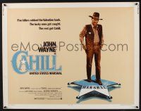3w114 CAHILL 1/2sh '73 George Kennedy, classic United States Marshall big John Wayne!