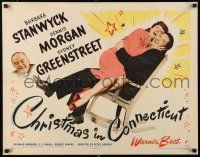 3w001 CHRISTMAS IN CONNECTICUT style A 1/2sh '45 Barbara Stanwyck, Dennis Morgan, Sydney Greenstreet