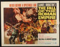 3w151 FALL OF THE ROMAN EMPIRE 1/2sh '64 Anthony Mann, Sophia Loren, cool gladiator artwork!