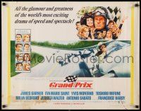 3w180 GRAND PRIX 1/2sh '67 Formula One race car driver James Garner, artwork by Howard Terpning!