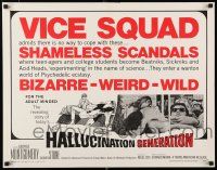 3w186 HALLUCINATION GENERATION 1/2sh '67 Beatniks, Sickniks & Acid-Heads, bizarre, weird & wild!