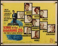 3w230 KING OF THE ROARING 20'S 1/2sh '61 poker, gambling & sexy Diana Dors in hell-bent jazz era!