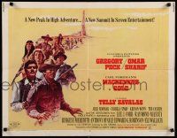 3w252 MacKENNA'S GOLD 1/2sh '69 Gregory Peck, Omar Sharif, Telly Savalas & Julie Newmar!