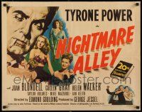 3w288 NIGHTMARE ALLEY 1/2sh '47 Tyrone Power is a carnival barker whose life goes very wrong!