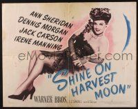3w333 SHINE ON HARVEST MOON style A 1/2sh '44 full-length image of sexy Ann Sheridan!
