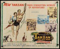 3w363 TARZAN THE APE MAN 1/2sh '59 Edgar Rice Burroughs, Denny Miller & sexy Joanna Barnes!