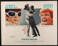 3w392 TWO FOR THE ROAD 1/2sh '67 cool images of Audrey Hepburn & Albert Finney!