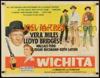 3w407 WICHITA 1/2sh R61 Joel McCrea, Lloyd Bridges & Vera Miles in Kansas!