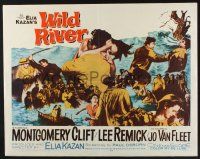 3w410 WILD RIVER 1/2sh '60 directed by Elia Kazan, Montgomery Clift embraces Lee Remick!
