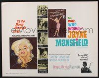 3w412 WILD, WILD WORLD OF JAYNE MANSFIELD 1/2sh '68 many super sexy images, she shows & tells all!