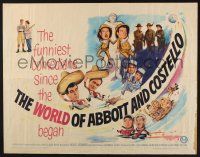 3w417 WORLD OF ABBOTT & COSTELLO 1/2sh '65 Bud & Lou's greatest laughmakers!