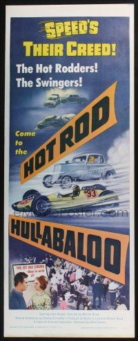 3w570 HOT ROD HULLABALOO insert '66 speed's their creed, the Jet-Age crowd - they're with it!