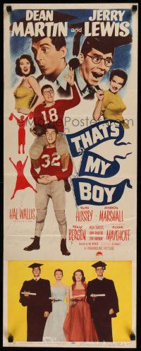3w792 THAT'S MY BOY insert '51 wacky college students Dean Martin & Jerry Lewis!