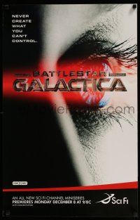 3x520 BATTLESTAR GALACTICA tv poster '03 cool sci-fi image from the mini-series!