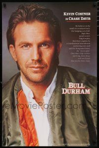 3x582 BULL DURHAM 23x35 commercial poster '88 great image of baseball player Kevin Costner!