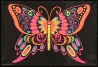 3x583 BUTTERFLY Canadian commercial poster '70s trippy psychedelic art!