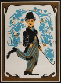 3x585 CHARLIE CHAPLIN 21x28 commercial poster '68 great colorful art by Elaine Hanelock!