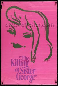 3x629 KILLING OF SISTER GEORGE 24x36 commercial poster '69 Robert Aldrich directed, J. Caroff art!