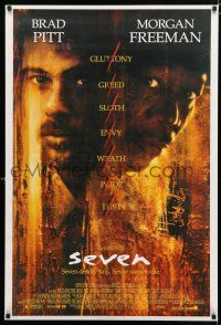 3x659 SEVEN 27x40 German commercial poster '90s image of Freeman & Pitt, 7 Deadly Sins!