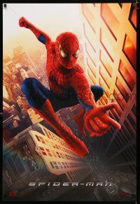 3x666 SPIDER-MAN DS 27x40 German commercial poster '02 web-slinger Tobey Maguire, Marvel!