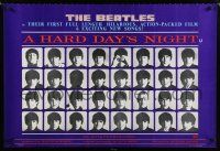 3x837 HARD DAY'S NIGHT REPRO English 27x39 '87 The Beatles, rock & roll classic!