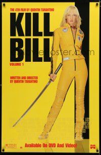 3x755 KILL BILL: VOL. 1 26x40 video poster '03 Quentin Tarantino, full-length sexy Uma Thurman!