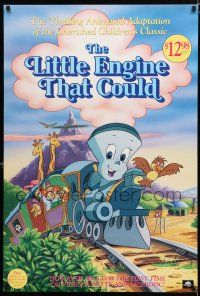 3x759 LITTLE ENGINE THAT COULD 27x40 video poster '91 wonderful cartoon artwork of the train!