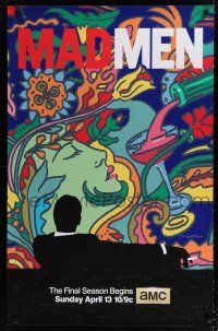 3x544 MAD MEN tv poster '14 wonderful art of smoking Jon Hamm by Milton Glaser!