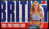 3x385 BRITNEY SPEARS: 2001-2002 WORLD TOUR 21x36 music poster '01 cool Pepsi-Cola tie-in!