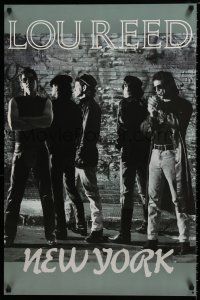 3x403 LOU REED 23x35 music poster '89 New York, great image of the star and band!