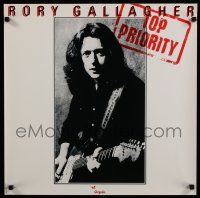 3x416 RORY GALLAGHER 23x23 music poster '79 Top Priority, cool image of the star with guitar!