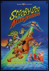 3x793 SCOOBY-DOO & THE ALIEN INVADERS 27x40 video poster '00 wacky classic animated cartoon mystery!