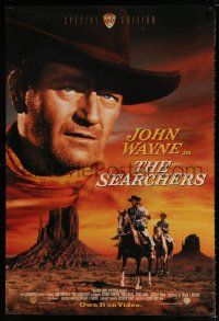 3x796 SEARCHERS 27x40 video poster R98 classic art of John Wayne in Monument Valley, John Ford