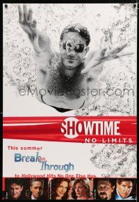 3x554 SHOWTIME: NO LIMITS break on through style tv poster '98 from the network's various movies!