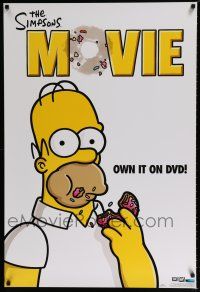 3x799 SIMPSONS MOVIE 27x40 video poster '07 classic Groening art of Homer Simpson w/donut!