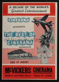 3x239 BEST OF CINERAMA 12x16 special '63 from a decade of the world's greatest entertainment!