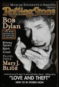 3x384 BOB DYLAN 24x36 music poster '01 cool image of Dylan on Rolling Stone cover!