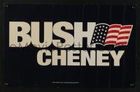 3x094 BUSH CHENEY 2-sided 12x19 political campaign '00 American flag design for presidential run!