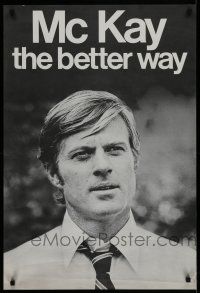 3x246 CANDIDATE special 23x34 '72 great campaign poster of candidate Robert Redford!